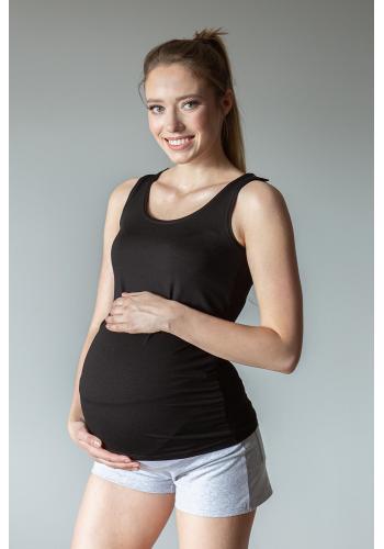 Černý top pro těhotné a kojící ženy