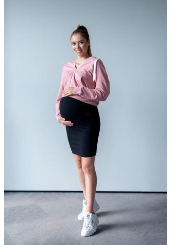 Černá sukně s těhotenským pasem