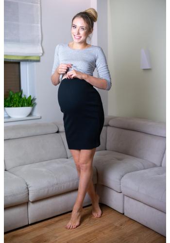 Dámská těhotenská sukně černé barvy