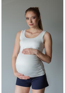 Bílý top pro těhotné a kojící ženy