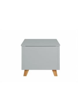 Šedá skříňka - truhla v minimalistickém stylu - ZARA