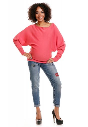 Mätový oversize sveter pre tehotné