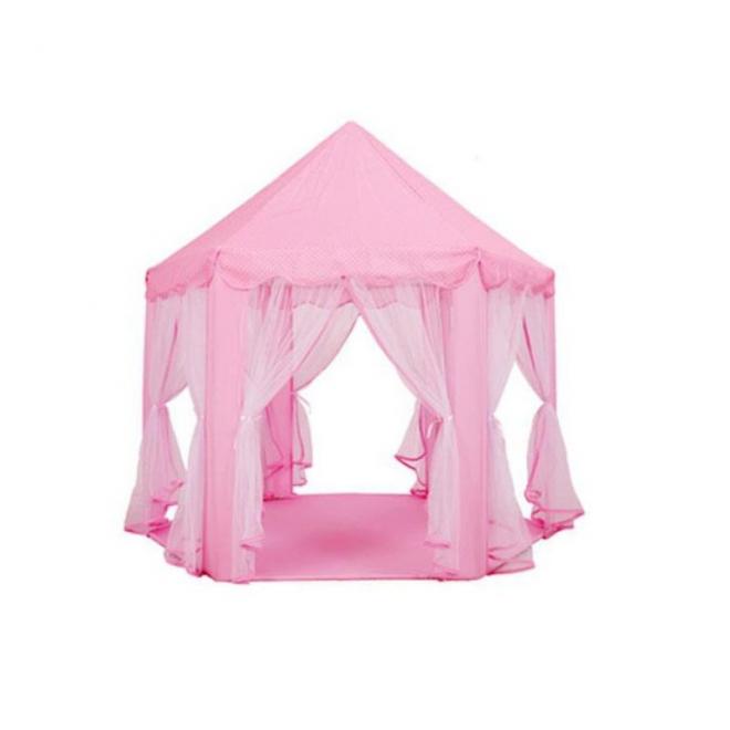 Levně Růžový tylový stan na hraní pro děti, BAL7R