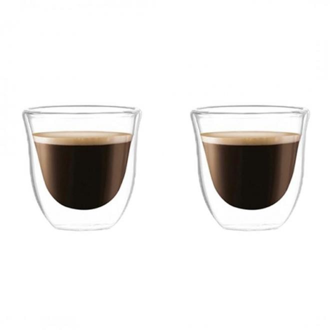 Levně Dvě termo sklenice na kávu - 70 ml, SZK31ZESTAW2