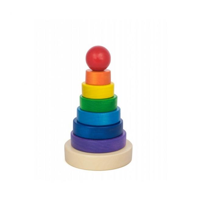 Levně Dětská věž z barevných nasazovacích kruhů, TA6 12228 SKLx1