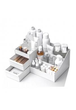Bílý organizér pro kosmetiku