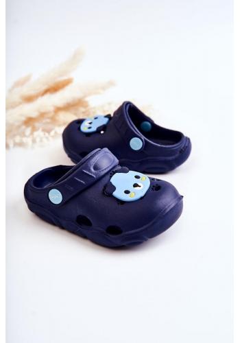 Dětské pantofle modré barvy