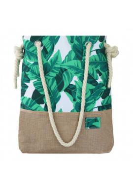 Plážová dámská taška s motivem listů