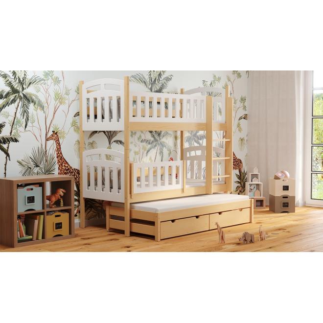 Patrová postel s přistýlkou - 190x90/180x90 cm