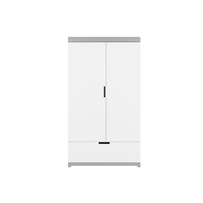 Levně Dětská bílá dvoudveřová skříň - Tomi, KK22 Tomi