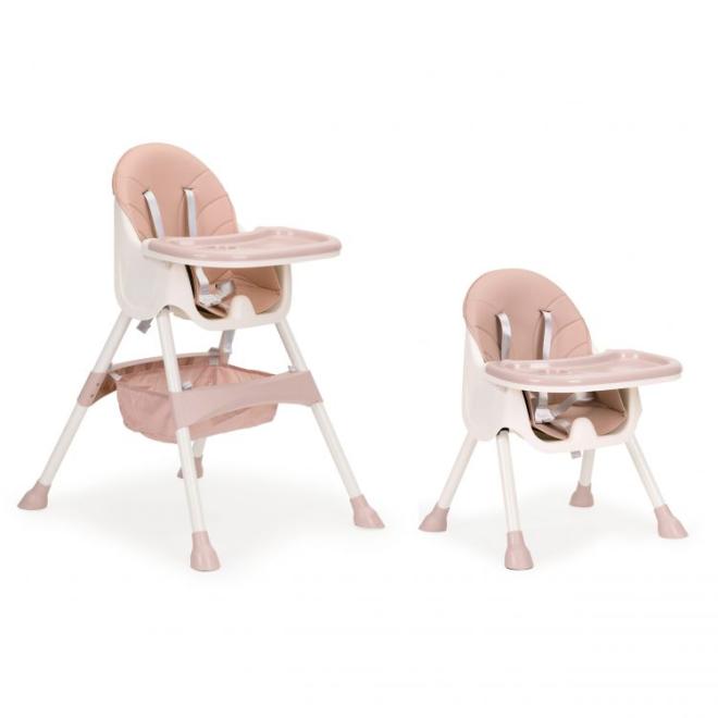 Levně Růžová židle na krmení 2v1 pro děti, Multi__HC-823 PINK