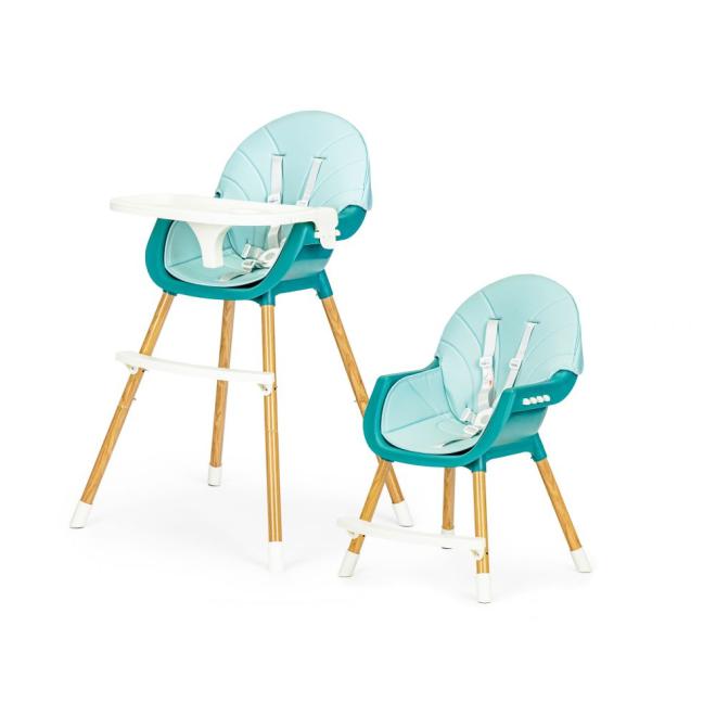Levně Modrá dětská židle na krmení 2v1, Multi__HA-004 BLUE