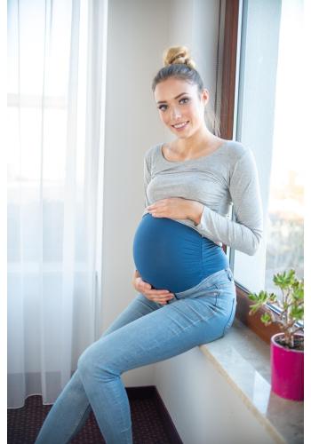 Těhotenský pás v modré barvě