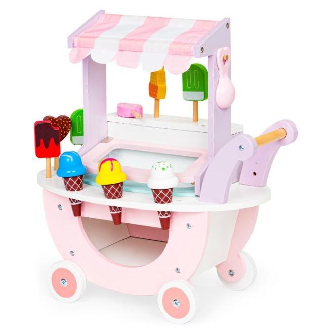 Levně Dřevěný zmrzlinový vozík pro děti, Multi__TL89015