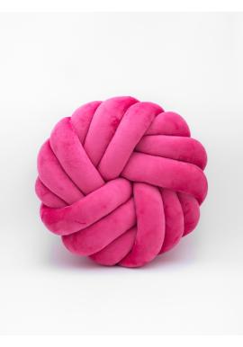 Růžový Super Soft uzlíkový polštář