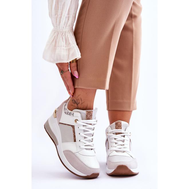 Dámské bílo-béžové sneakersy pro dámy