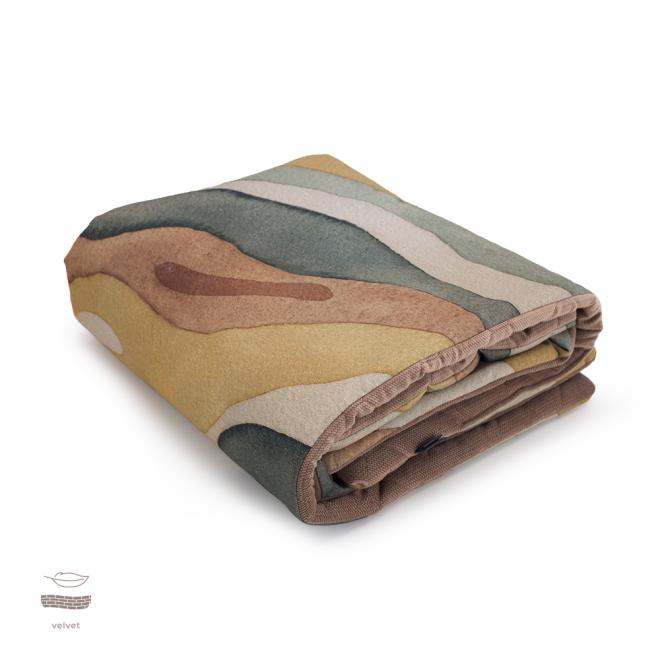 Levně Teplá sametová deka z kolekce duhová hora, MA2271 Rainbow Mountain 75x100 cm