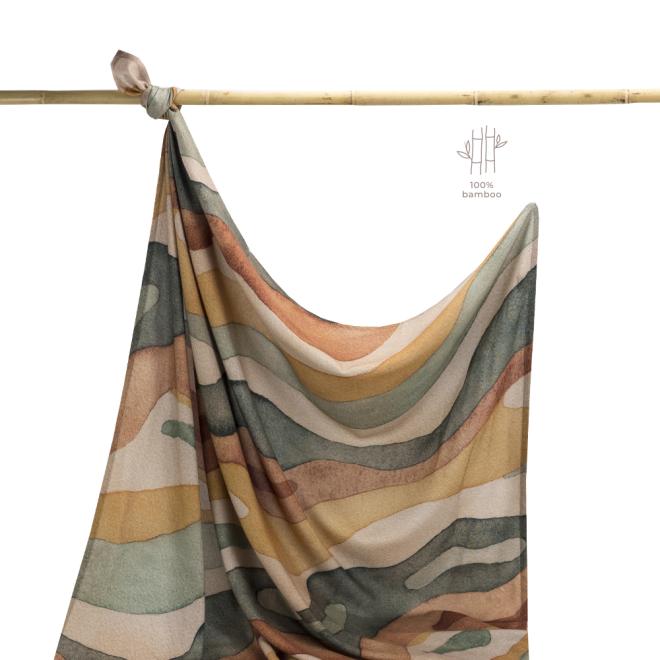 Letní bambusová deka z kolekce duhová hora