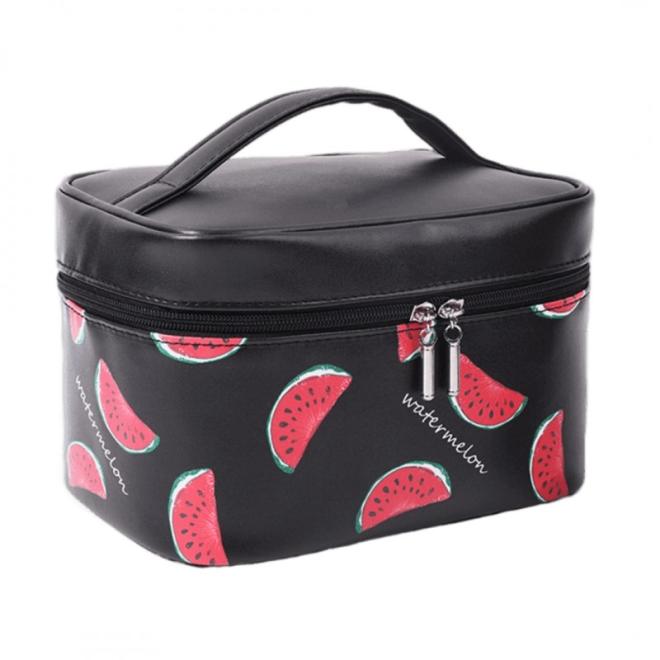 Levně Černý kosmetický kufřík s melouny, KS57