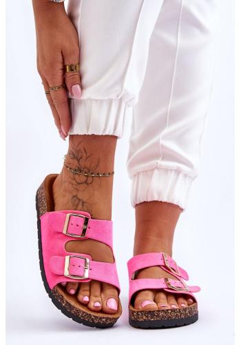 Růžové pantofle pro dámy