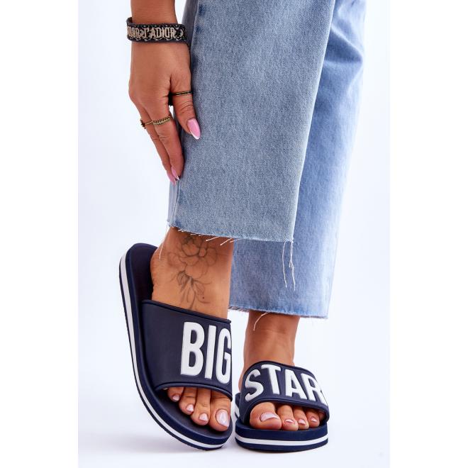 Modré pantofle Big Star pro dámy