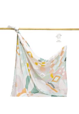 Letní bambusová deka z kolekce Pastelové vzory