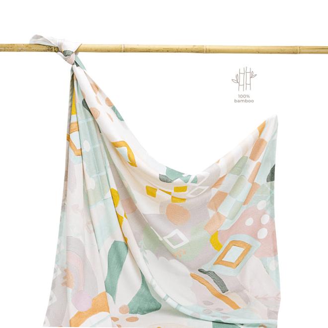 Letní bambusová deka z kolekce Pastelové vzory