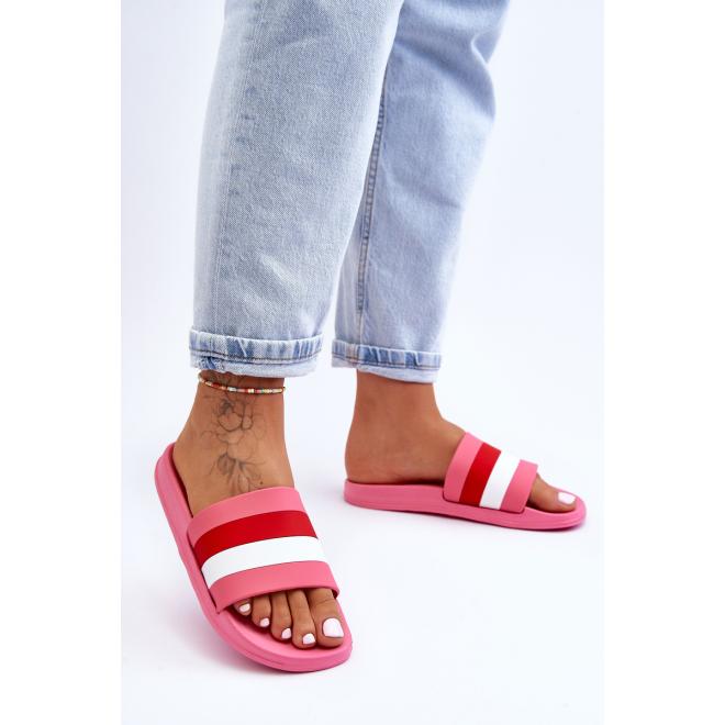 Dámské pantofle růžové barvy