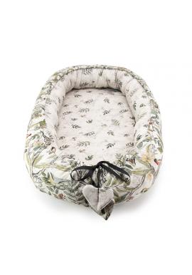 Oboustranné hnízdo pro miminka s motivem ornitologie