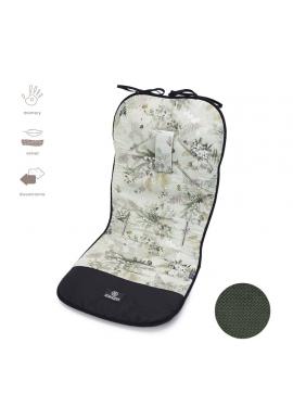 Oboustranná vložka do kočárku s paměťovou pěnou a sametem - mlhavé ráno