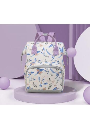 Květovaný funkční batoh pro maminky