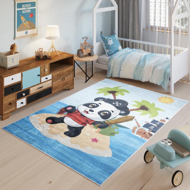 Levně Barevný koberec s pandou pro děti, TAP__9731 PRINT EMMA-160x230 160x230cm