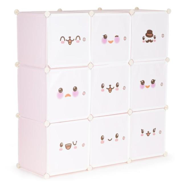 Levně Dětská růžová modulární skříň, Multi__PJJCBS0009-09C