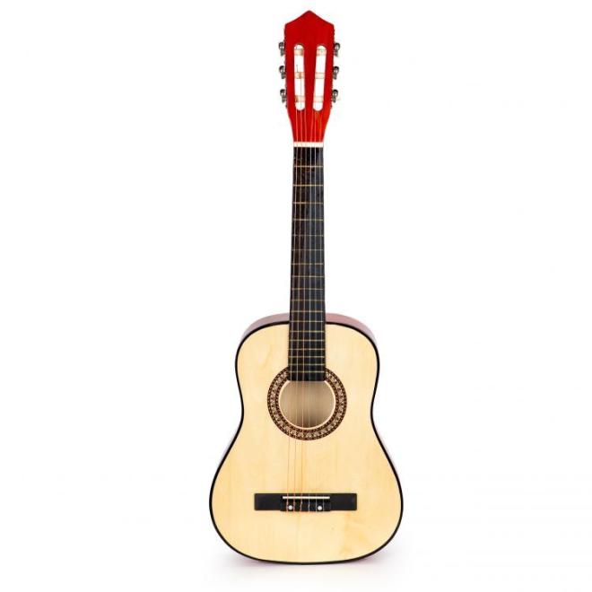 Levně Dřevěná kytara v červené barvě pro děti, Multi__HX18022-30 CLASSIC