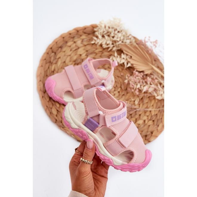 Dívčí Big Star sandály v růžové barvě