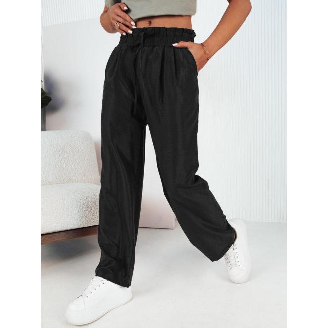 Volné dámské kalhoty černé barvy, uy2050-XL/XXL XL/XXL