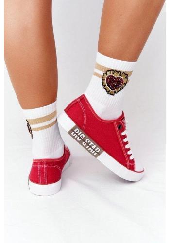 Stylové tenisky Big star v červené barvě
