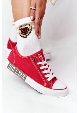 Stylové tenisky Big star v červené barvě
