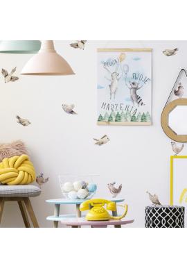 Sada nálepek na zeď s motivem ptáků