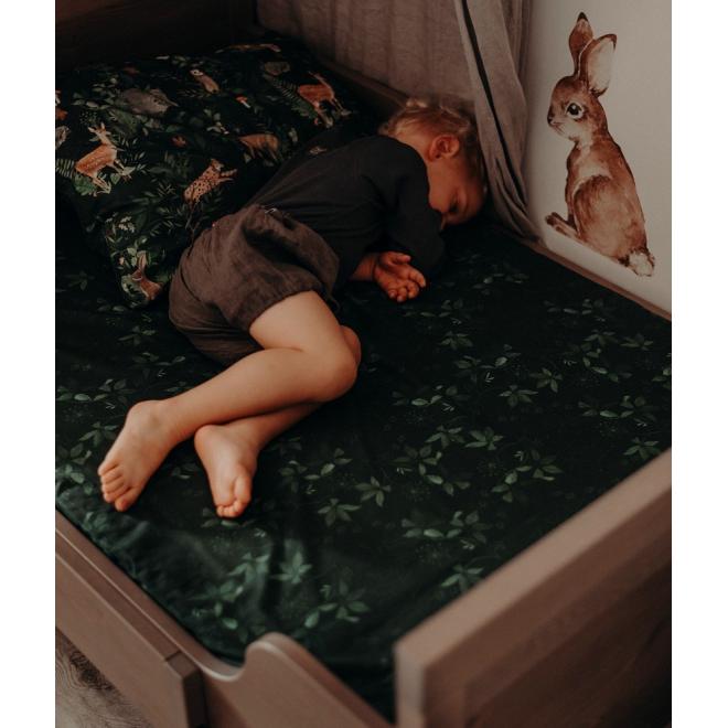 Detské prestieradlo s gumkou na posteľ s motívom prírody