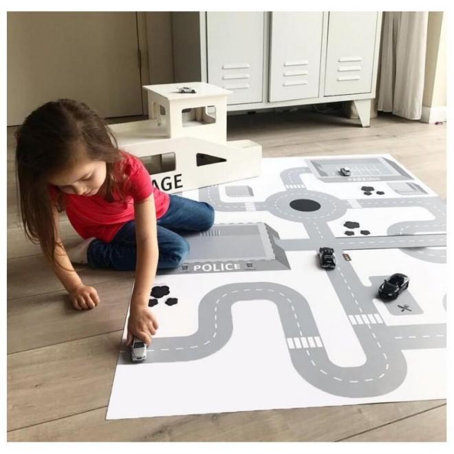 Dětský koberec / podložka na hraní s motivem cesty