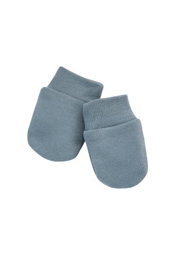 Bavlněné rukavičky pro miminka v modré barvě