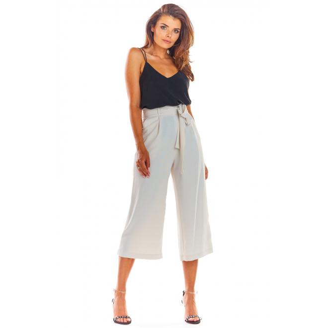 Levně Dámské módní kalhoty na léto v béžové barvě, A297 36