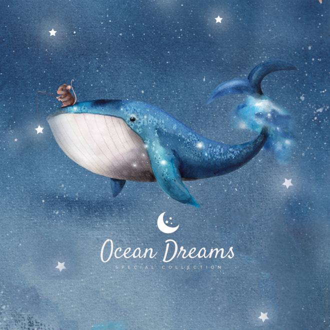 Dětská sada povlečení do postýlky s motivem Ocean Dreams