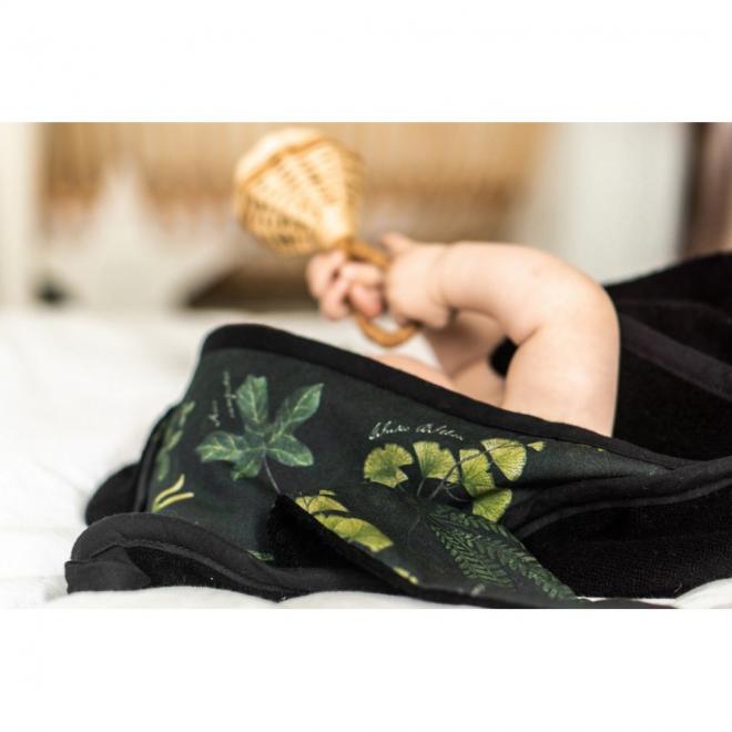 Dětský měkký ručník s bylinkovým motivem - 100% bambus