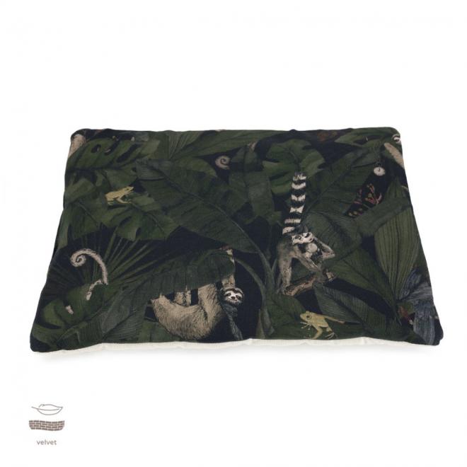 Levně Malý sametový polštář pro děti s motivem detektivů z džungle, MA1638 Jungle Detectives 30x40 cm