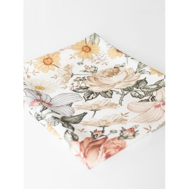 Levně Bambusová deka pro miminka - Vintage květiny (polštář grátis), PP341 100x120cm
