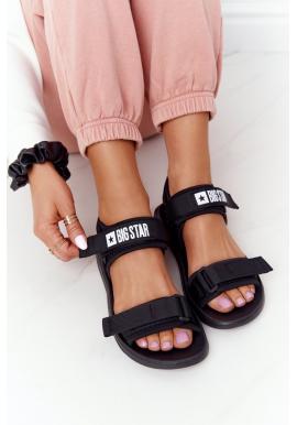 Trendy dámské sandály značky BIG STAR v černé barvě