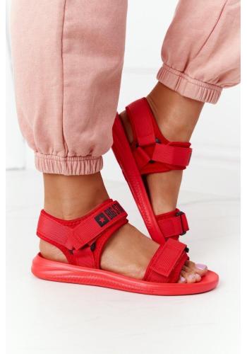Stylové dámské sandály značky BIG STAR v červené barvě