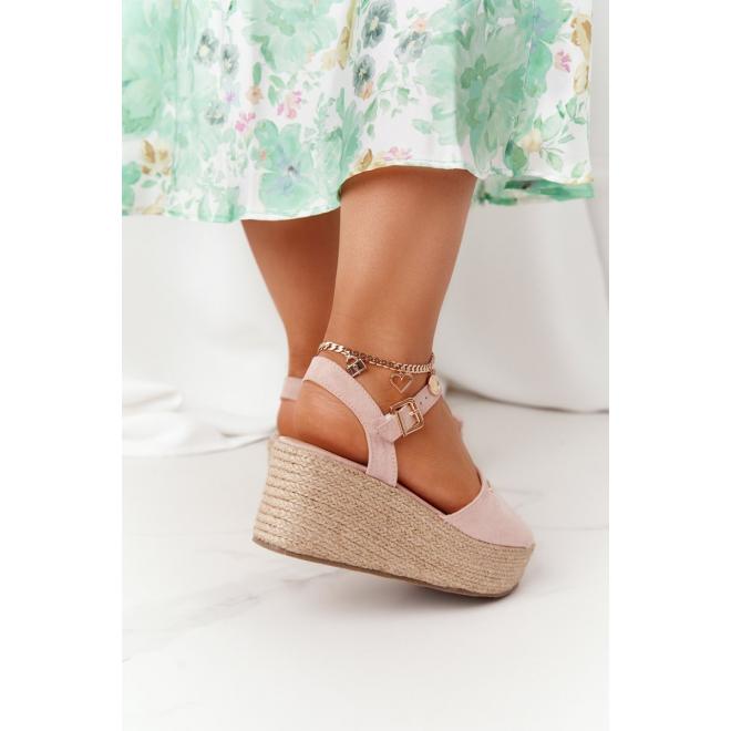 Trendy dámské sandály značky BIG STAR v světle růžové barvě